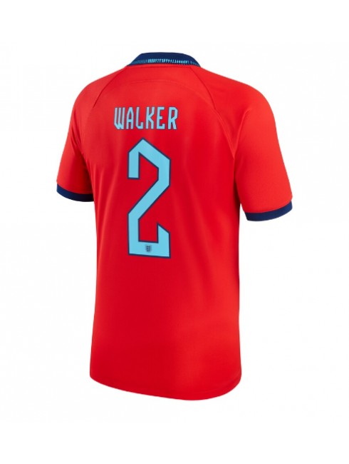 Moški Nogometna dresi replika Anglija Kyle Walker #2 Gostujoči SP 2022 Kratek rokav